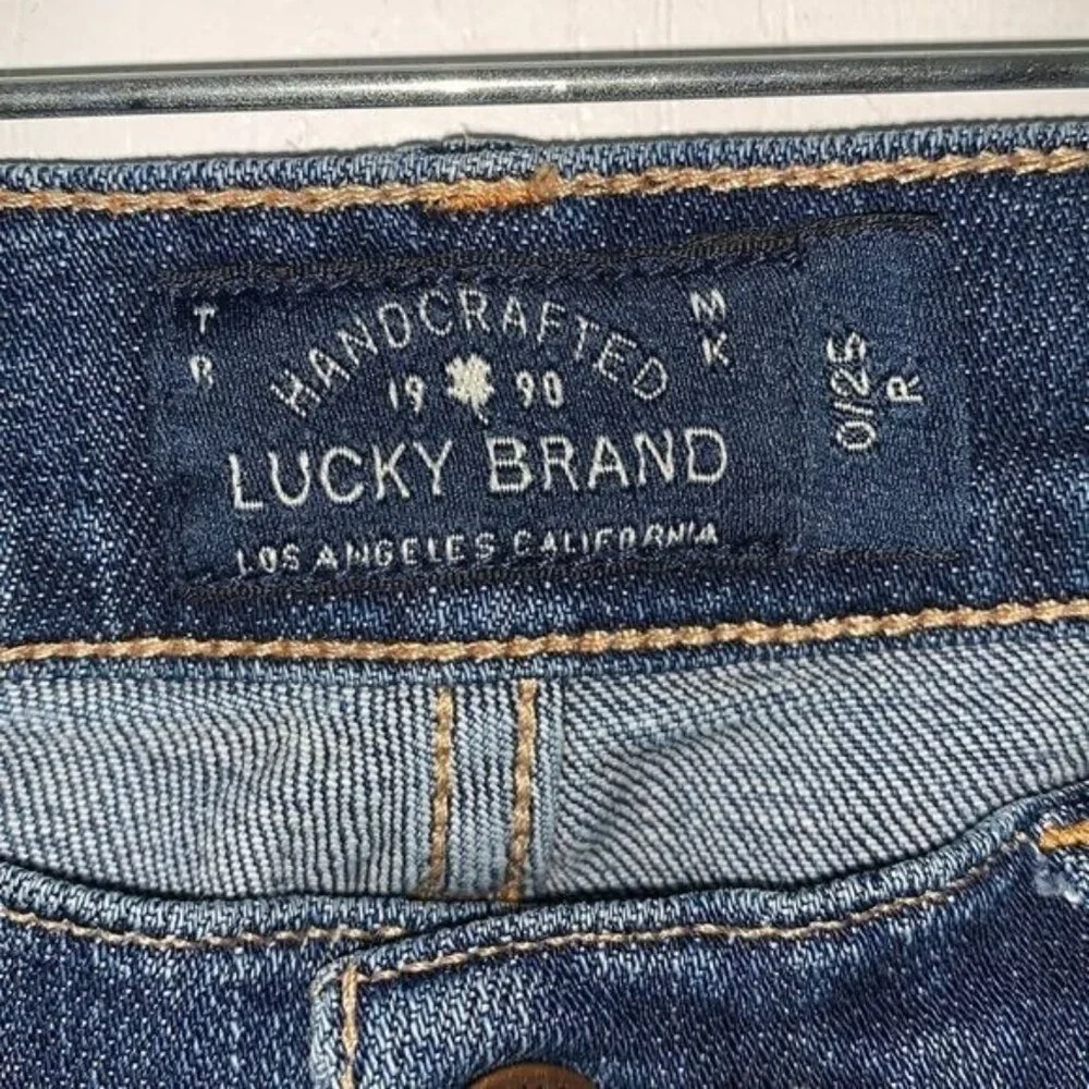 Lucky Brand Sweetn Straight Womens Jeans Size 0/25 Medium Wash Denim